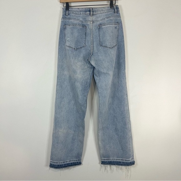 DL1961 Light Blue Wide-Leg Jeans - Picture 4 of 7